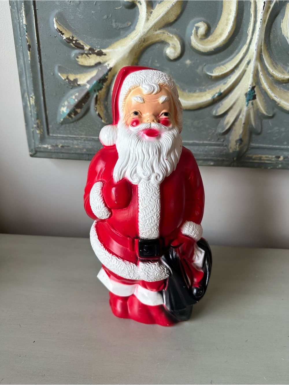 Vintage empire Santa Claus table top blow mold